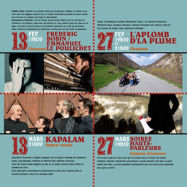 programme des jeudis de Berny hiver 2014 verso